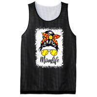 Leopard Messy Bun Ball Mom Baseball Softball Mom Mothers Day Mesh Reversible Basketball Jersey Tank