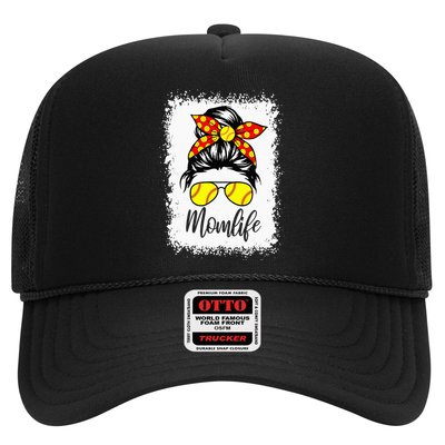 Leopard Messy Bun Ball Mom Baseball Softball Mom Mothers Day Hat