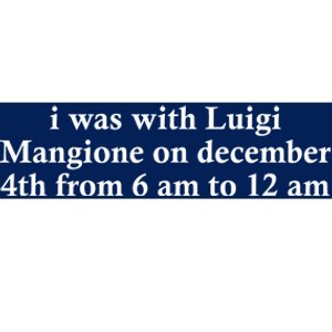 Luigi Mangione Brian Thompson Unitedhealthcare Ceo Bumper Sticker