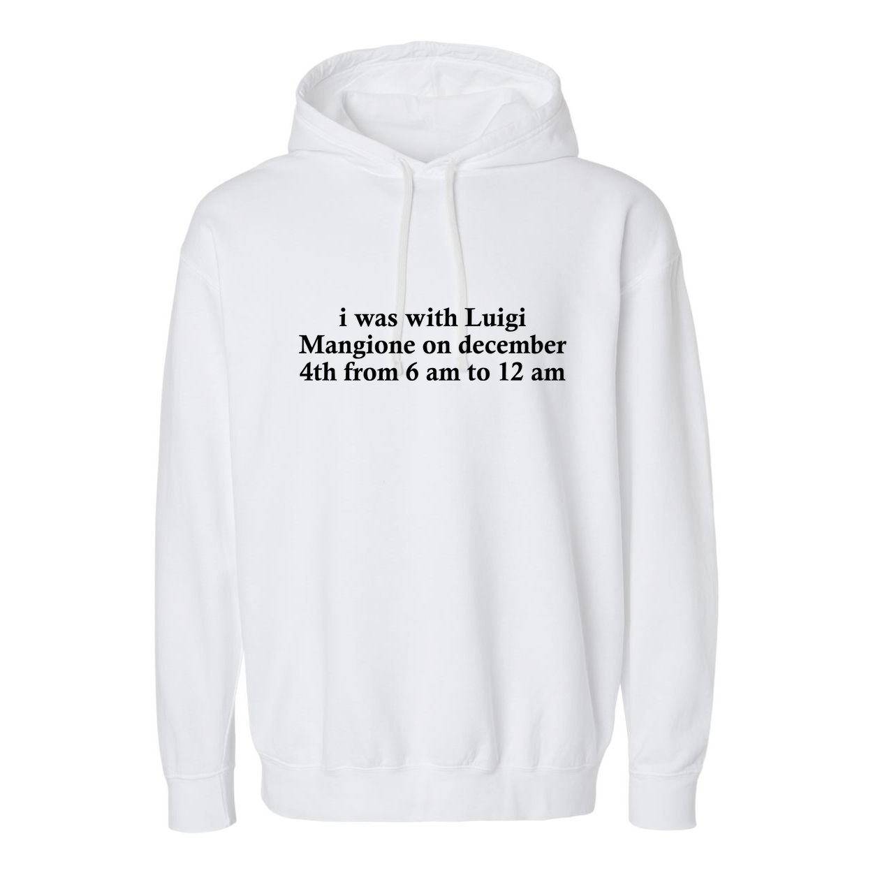 Luigi Mangione Brian Thompson Unitedhealthcare Ceo Garment-Dyed Fleece Hoodie