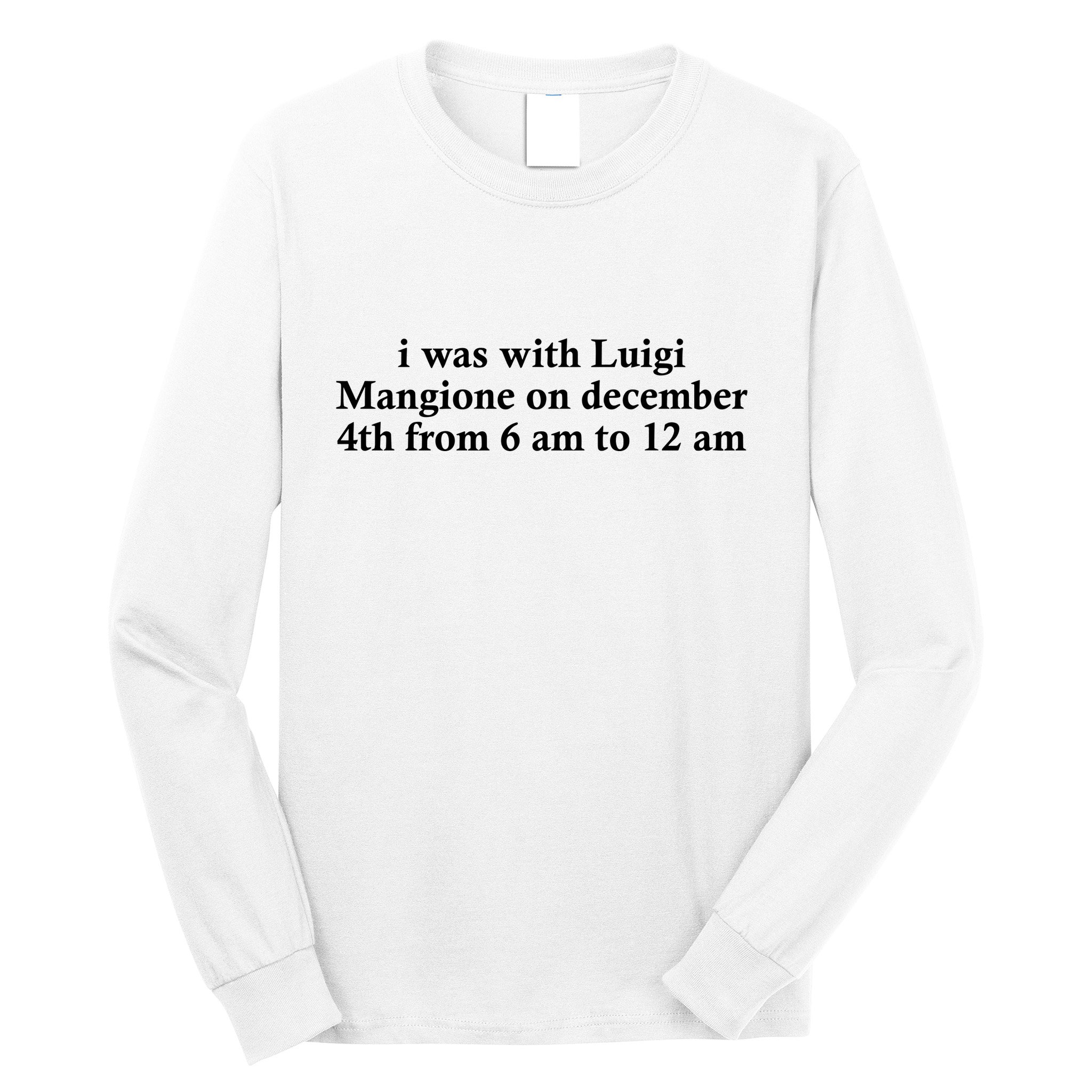 Luigi Mangione Brian Thompson Unitedhealthcare Ceo Long Sleeve Shirt