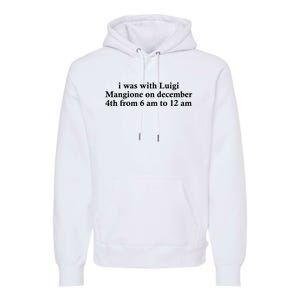 Luigi Mangione Brian Thompson Unitedhealthcare Ceo Premium Hoodie