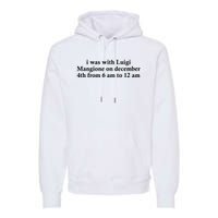 Luigi Mangione Brian Thompson Unitedhealthcare Ceo Premium Hoodie