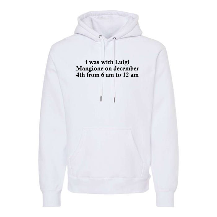 Luigi Mangione Brian Thompson Unitedhealthcare Ceo Premium Hoodie