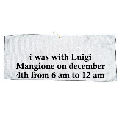 Luigi Mangione Brian Thompson Unitedhealthcare Ceo Large Microfiber Waffle Golf Towel