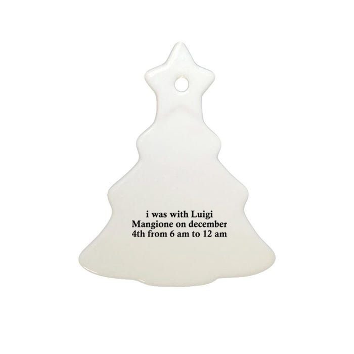 Luigi Mangione Brian Thompson Unitedhealthcare Ceo Ceramic Tree Ornament