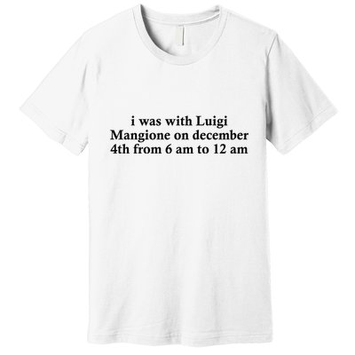 Luigi Mangione Brian Thompson Unitedhealthcare Ceo Premium T-Shirt