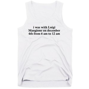 Luigi Mangione Brian Thompson Unitedhealthcare Ceo Tank Top