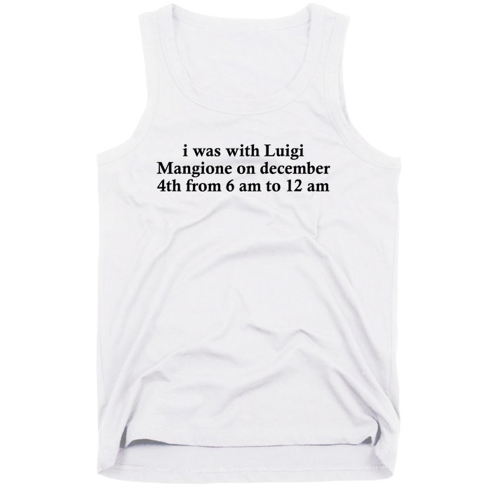 Luigi Mangione Brian Thompson Unitedhealthcare Ceo Tank Top