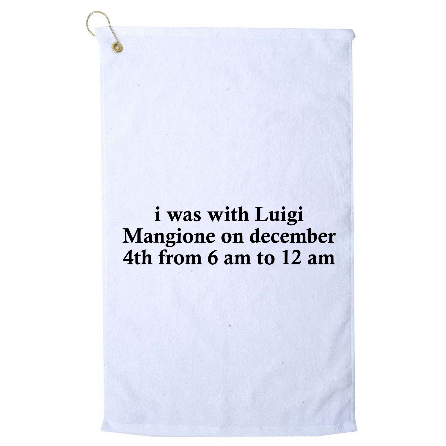 Luigi Mangione Brian Thompson Unitedhealthcare Ceo Golf Towel