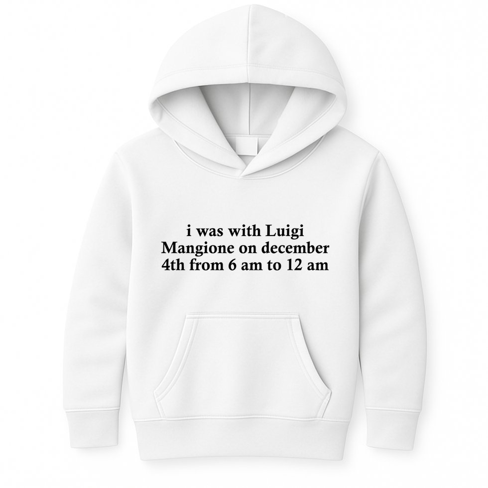 Luigi Mangione Brian Thompson Unitedhealthcare Ceo Kids Hoodie