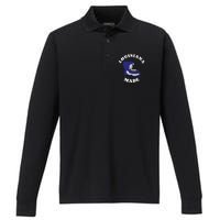 Louisiana Made Blue Louisiana Flag Louisiana State Pride Performance Long Sleeve Polo