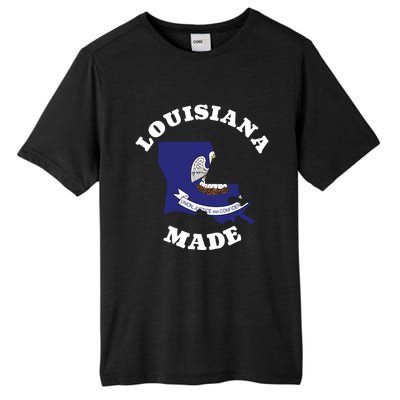 Louisiana Made Blue Louisiana Flag Louisiana State Pride Tall Fusion ChromaSoft Performance T-Shirt