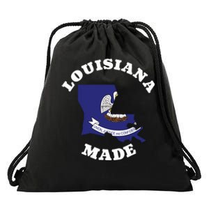 Louisiana Made Blue Louisiana Flag Louisiana State Pride Drawstring Bag