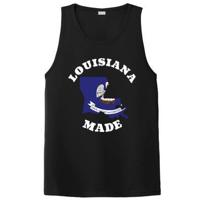 Louisiana Made Blue Louisiana Flag Louisiana State Pride PosiCharge Competitor Tank