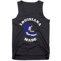 Louisiana Made Blue Louisiana Flag Louisiana State Pride Tank Top