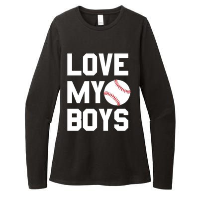 Love My Baseball Funny Baseball Lover Funny Gift Womens CVC Long Sleeve Shirt