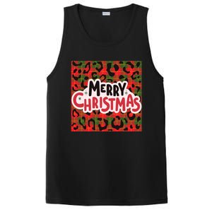 Leopard Merry Christmas Christmas Family Buffalo Plaid Christmas Leopard Prin PosiCharge Competitor Tank