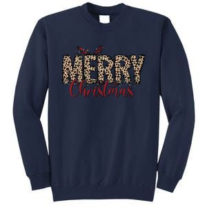 Leopard Merry Christmas Tall Sweatshirt