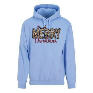 Leopard Merry Christmas Unisex Surf Hoodie