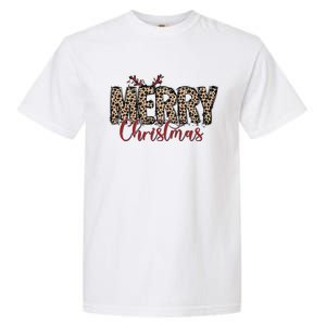 Leopard Merry Christmas Garment-Dyed Heavyweight T-Shirt