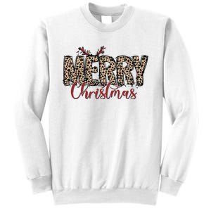 Leopard Merry Christmas Sweatshirt