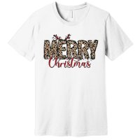 Leopard Merry Christmas Premium T-Shirt