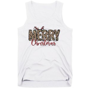 Leopard Merry Christmas Tank Top