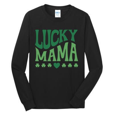 Lucky Mama Cute St Patricks Day Mom Tall Long Sleeve T-Shirt