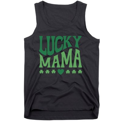 Lucky Mama Cute St Patricks Day Mom Tank Top