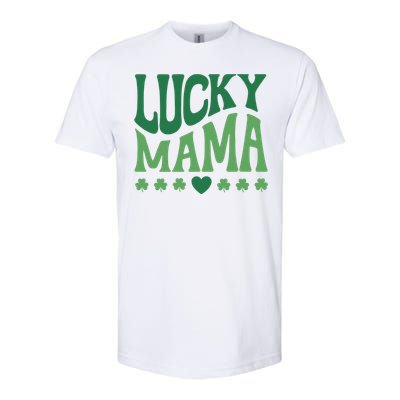 Lucky Mama Cute St Patricks Day Mom Softstyle® CVC T-Shirt