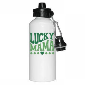 Lucky Mama Cute St Patricks Day Mom Aluminum Water Bottle