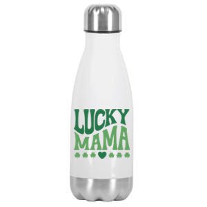 Lucky Mama Cute St Patricks Day Mom Stainless Steel Insulated Water Bottle