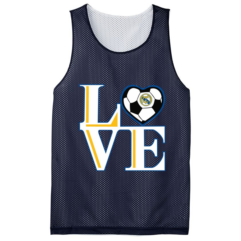 Love Madrid Cf Mesh Reversible Basketball Jersey Tank