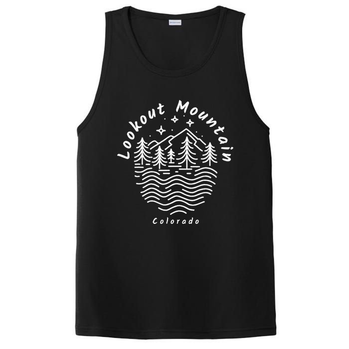 Lookout Mountain Colorado Mountain Range PosiCharge Competitor Tank