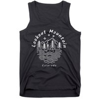 Lookout Mountain Colorado Mountain Range Tank Top