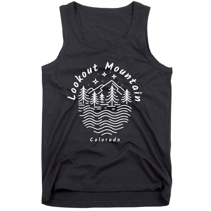 Lookout Mountain Colorado Mountain Range Tank Top