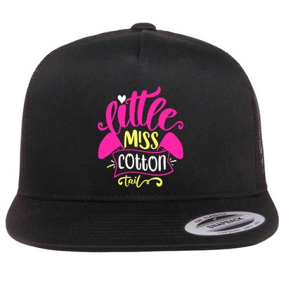 Little Miss Cotton Tail Gift Funny Easter Gift Flatbill Hat