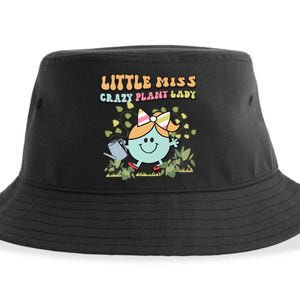 Little Miss Crazy Plant Lady Plant Mom Plant Lover Gardening Sustainable Bucket Hat