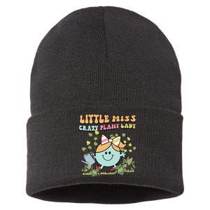 Little Miss Crazy Plant Lady Plant Mom Plant Lover Gardening Sustainable Knit Beanie