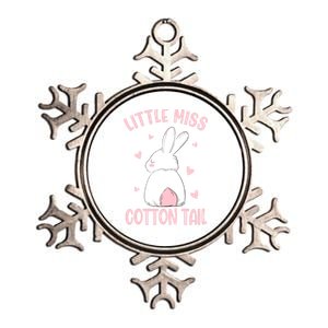 Little Miss Cotton Tail Bunny Easter Gift Metallic Star Ornament