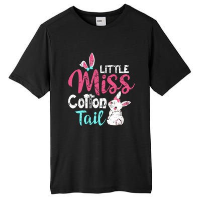 Little Miss Cotton Tail Cute Easter Bunny Vintage Easter Cute Gift Tall Fusion ChromaSoft Performance T-Shirt