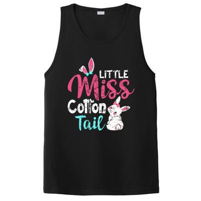 Little Miss Cotton Tail Cute Easter Bunny Vintage Easter Cute Gift PosiCharge Competitor Tank