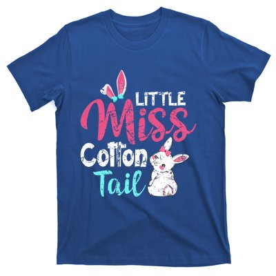 Little Miss Cotton Tail Cute Easter Bunny Vintage Easter Cute Gift T-Shirt