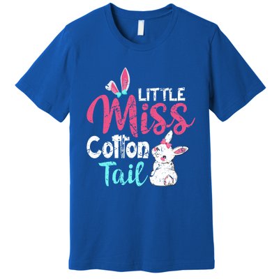 Little Miss Cotton Tail Cute Easter Bunny Vintage Easter Cute Gift Premium T-Shirt