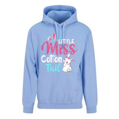 Little Miss Cotton Tail Cute Easter Bunny Vintage Easter Cute Gift Unisex Surf Hoodie