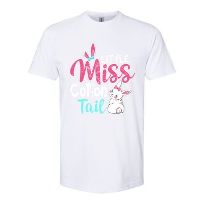 Little Miss Cotton Tail Cute Easter Bunny Vintage Easter Cute Gift Softstyle CVC T-Shirt