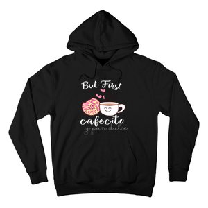 Latina Mom Cute Spanish Coffee And Conchas Pun Mama Hoodie