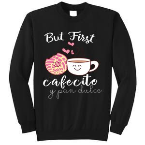 Latina Mom Cute Spanish Coffee And Conchas Pun Mama Sweatshirt