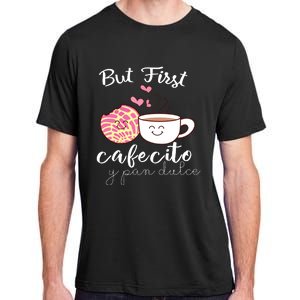 Latina Mom Cute Spanish Coffee And Conchas Pun Mama Adult ChromaSoft Performance T-Shirt